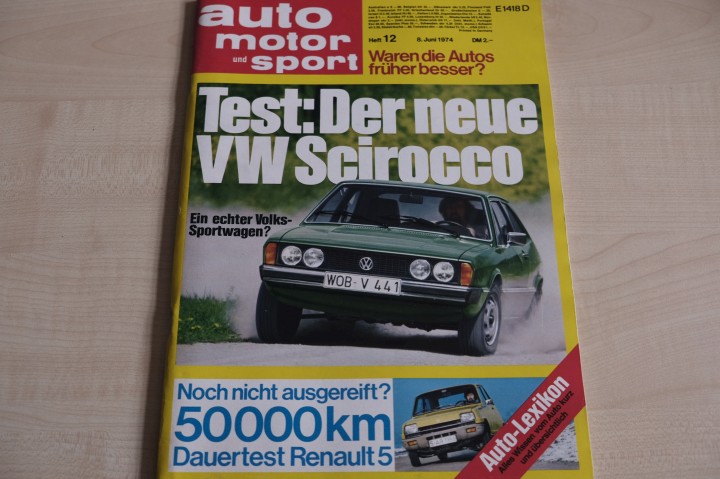 Deckblatt Auto Motor und Sport (12/1974)
